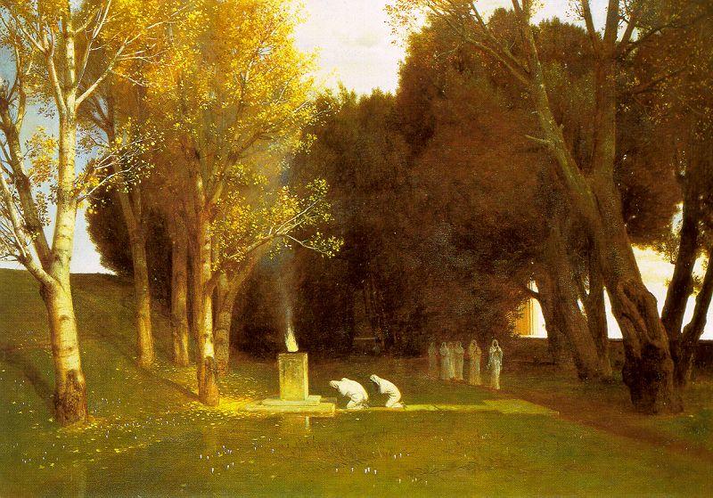 Arnold Bocklin The Sacred Wood